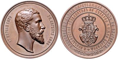 Alexander I. Prinz von Battenberg, gewählter Fürst von Bulgarien 1879-1886 - Münzen und Medaillen