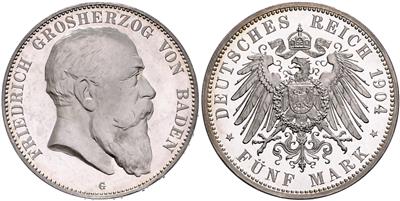 Baden, Friedrich 1856-1907 - Monete e medaglie
