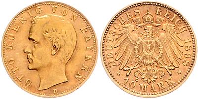 Bayern, Otto 1886-1913, GOLD - Coins and medals