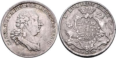 Löwenstein- WertheimRochefort, Karl Thomas 1735-1789 - Mince a medaile