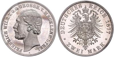 Mecklenburg- Strelitz, Friedrich Wilhelm 1860-1904 - Mince a medaile