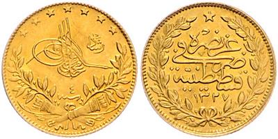 Muhammad V. 1909-1918 AD GOLD - Mince a medaile