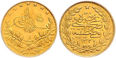 Muhammad V. 1909-1918 AD GOLD - Münzen und Medaillen