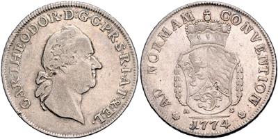 Pfalz-Kurlinie Sulzbach, Karl Theodor 1743-1799 - Mince a medaile