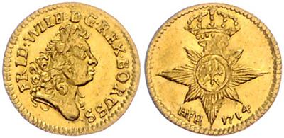 Preussen, Friedrich Wilhelm I. 1713-1740. GOLD - Mince a medaile