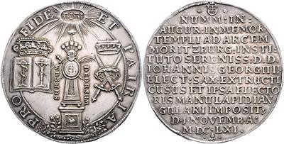 Sachsen A. L., Johann Georg II. 1656-1680 - Mince a medaile