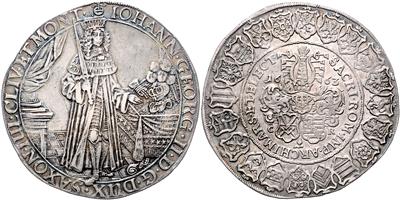 Sachsen A. L., Johann Georg II. 1656-1680 - Monete e medaglie