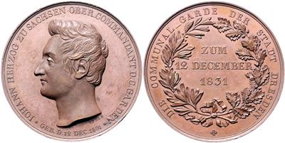Sachsen, Anton 1837-1856 - Coins and medals