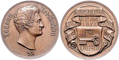 Sachsen, Friedrich August II. 1836-1854 - Mince a medaile