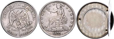 US Trade Dollar 1877 S als Klapp- Münze - Monete e medaglie
