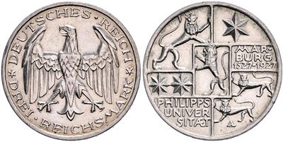 Weimarer Republik - Coins and medals