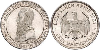 3 Mark 1927 F - Mince a medaile