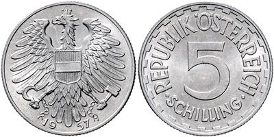5 Schilling 1957 - Münzen und Medaillen