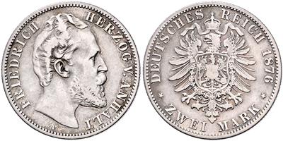 Anhalt, Friedrich 1871-1904 - Coins and medals