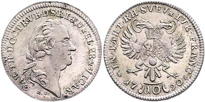 Bayern, Karl Theodor 1777-1799 - Monete e medaglie