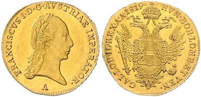 Franz I. GOLD - Coins and medals