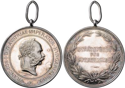 Franz Josef I. Staatspreis für Pferdezucht - Münzen und Medaillen