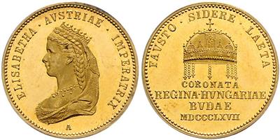 Franz Josef I. und Elisabeth GOLD - Mince a medaile