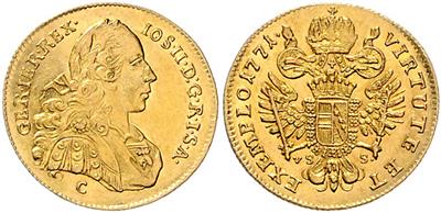 Josef II. als Mitregent GOLD - Coins and medals