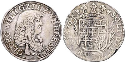 Leiningen, Georg Wilhelm von Schaumburg-Kleeberg 1632-1695 - Coins and medals