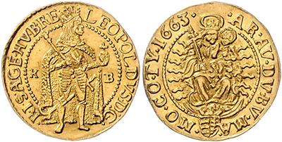 Leopold I. GOLD - Monete e medaglie