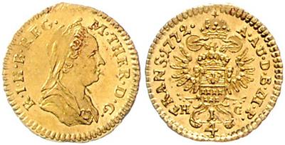Maria Theresia 1740-1780 GOLD - Coins and medals