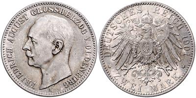 Oldenburg, Friedrich August 1900-1918 - Mince a medaile
