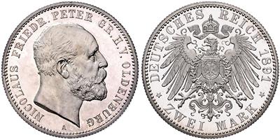 Oldenburg, Nicolaus Friedrich Peter 1853-1900 - Münzen und Medaillen