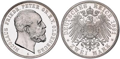 Oldenburg, Nicolaus Friedrich Peter 1853-1900 - Mince a medaile