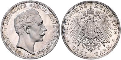 Preussen, Wilhelm II. 1888-1918 - Coins and medals