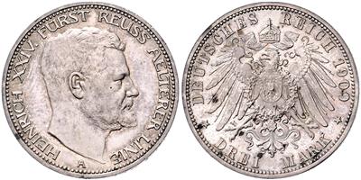 Reuss-ältere Linie Greiz, Heinrich XXIV 1902-1918 - Monete e medaglie