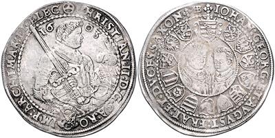 Sachsen, a. L., Christian II., Johann Georg I. und August 1591-1611 - Coins and medals