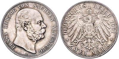 Sachsen-Altenburg, Ernst 1853-1908 - Coins and medals