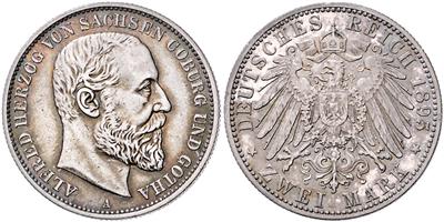 Sachsen-Coburg-Gotha, Alfred 1893-1900 - Mince a medaile