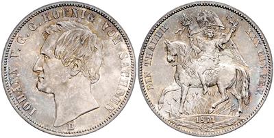 Sachsen, Johann 1854-1873 - Mince a medaile