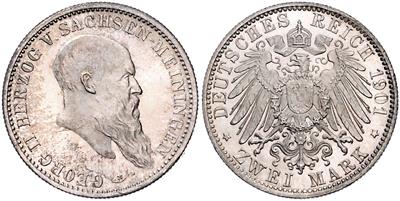 Sachsen- Meiningen, Georg II.1866-1914 - Münzen und Medaillen