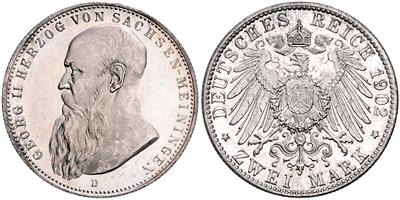 Sachsen- Meiningen, Georg II.1866-1914 - Coins and medals