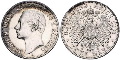Sachsen-Weimar-Eisenach, Wilhelm Ernst 1901-1918 - Münzen und Medaillen