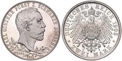 Schwarzburg- Sondershausen, Karl Günther 1880-1909 - Münzen und Medaillen