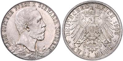 Schwarzburg-Sondershausen, Karl Günther 1880-1909 - Mince a medaile