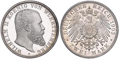 Württemberg, Wilhelm II. 1891-1918 - Monete e medaglie