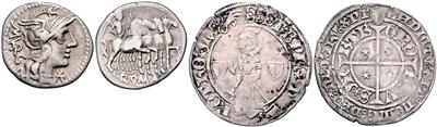 (ca. 30 Stk.) 1.) Rom Republik - Mince a medaile