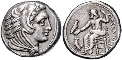 Könige von Makedonien, Alexander III. gen. der Große 336-323 - Monete e medaglie