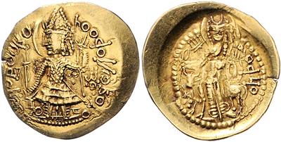 Kushan, Vasudeva II. 312-332/350 GOLD - Mince a medaile