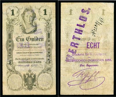 Privilegierte Österreichische Nationalbank, 1 Gulden 1848 - Münzen und Medaillen