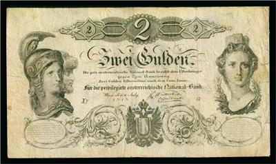 Privilegierte Österreichische Nationalbank, 2 Gulden 1848 - Coins and medals