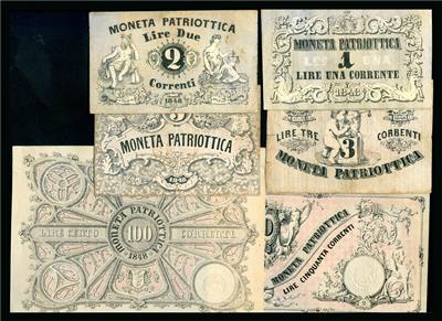Revolutionsausgaben von Venedig März 1848 bis 1851/Moneta Patriotica - Münzen und Medaillen