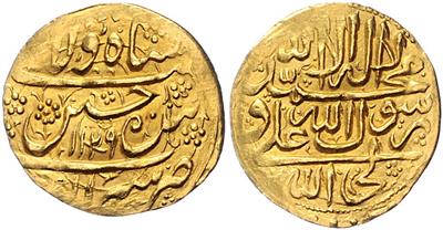 Safaviden, Sultan Husayn AH 1105-1135 (1694-1722) GOLD - Coins and medals