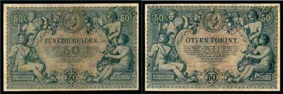 Staats-Central-Cassa, 50 Gulden 1884 - Mince a medaile