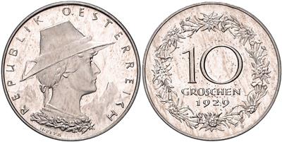 10 Groschen 1929 - Mince, medaile a papírové peníze